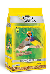 Gold Wings - Gold Wings Classic Tropikal Bülbül ve Sakalar (Tropical Finches) için Komple Yem 400 Gr