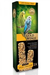 Gold Wings - Gold Wings Premium Ballı Muhabbet Kuşu Krakeri Kutulu 2 Adet