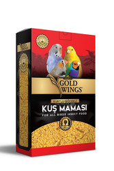 Gold Wings - Gold Wings Premium Tüm Kuşlar için Kurtlu ve Böcekli Kuş Maması 1000 Gr