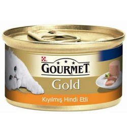 Gourmet - Gourmet Gold Kıyılmış Hindi Etli Kedi Konservesi 85 Gr