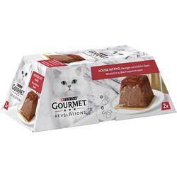 Gourmet - Gourmet Revelations Sığır Etli Kedi Yaş Maması 2 x 57 Gr - 114 Gr