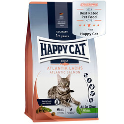 Happy Cat Atlantic Lachs Somonlu Kedi Maması 10 Kg + 5 Adet Happy Cat Yaş Mama 85 Gr - Thumbnail