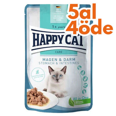 Happy Cat Meat in Sauce Stomach Intestines Mide Sağlığı Kedi Yaş Maması 85 Gr - 5 Al 4 Öde