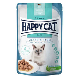 Happy Cat - Happy Cat Meat in Sauce Stomach Intestines Mide Sağlığı Kedi Yaş Maması 85 Gr