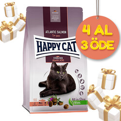 Happy Cat Sterilised Atlantic Somon Kısırlaştırılmış Kedi Maması 1,3 Kg - 4 Al 3 Öde (Toplam: 5,2 Kg) - Thumbnail