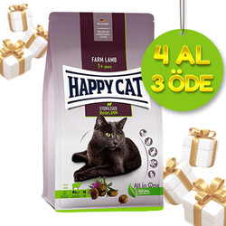 Happy Cat - Happy Cat Sterilised Lamb Kuzu Kısırlaştırılmış Kedi Maması 1,3 Kg - 4 Al 3 Öde (Toplam: 5,2 Kg)