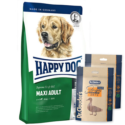 Happy Dog Fit & Vital Maxi Büyük Irk Köpek Maması 14 Kg + 2 Adet Dr.Clauders Köpek Ödülü 80 Gr