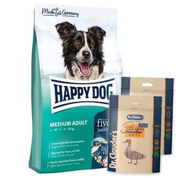 Happy Dog - Happy Dog Fit & Vital Medium Orta Irk Köpek Maması 12 Kg + 2 Adet Dr.Clauders Köpek Ödülü 80 Gr