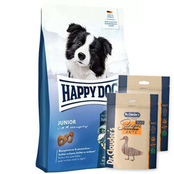 Happy Dog - Happy Dog Fit Vital Junior Yavru Köpek Maması 10 Kg + 2 Adet Dr.Clauders Köpek Ödülü 80 Gr