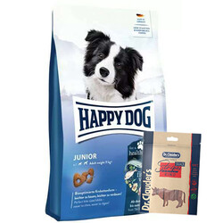 Happy Dog - Happy Dog Fit Vital Junior Yavru Köpek Maması 4 Kg + Dr.Clauders Biftekli Ödül 80 Gr