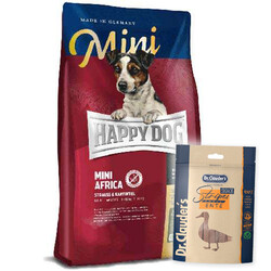 Happy Dog - Happy Dog Mini Africa Küçük Irk Tahılsız Köpek Maması 4 Kg + Dr.Clauders Köpek Ödülü 80 Gr