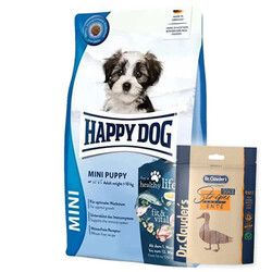 Happy Dog - Happy Dog Mini Puppy Yavru Köpek Maması 4 Kg + Dr.Clauders Köpek Ödülü 80 Gr