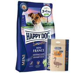 Happy Dog - Happy Dog Mini France Tahılsız Köpek Maması 3 + 1 Kg + Dr.Clauders Köpek Ödülü 80 Gr