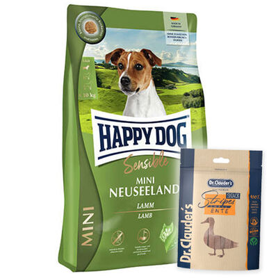 Happy Dog Mini Neuseeland Küçük Irk Köpek Maması 4 Kg + Dr.Clauders Köpek Ödülü 80 Gr