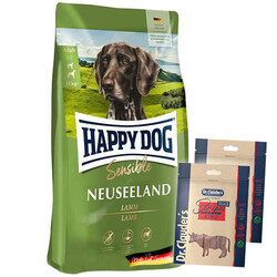 Happy Dog - Happy Dog Neuseeland Kuzu Etli Köpek Maması 12,5 Kg + 2 Adet Dr.Clauders Biftekli Ödül 80 Gr