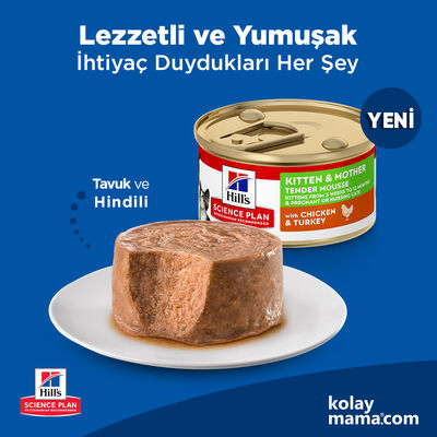 Hills Kitten Mother Tavuk Ve Hindili Yavru ve Anne Kedi Yaş Maması 85 Gr