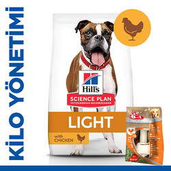 Hills Light Tavuklu Diyet Köpek Maması 2,5 Kg + 8in1 Köpek Ödül Kemiği - Thumbnail