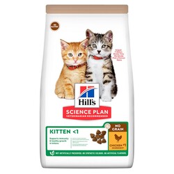 Hills - Hills No Grain Kitten Chicken Tavuk Etli Tahılsız Yavru Kedi Maması 1,5 Kg 