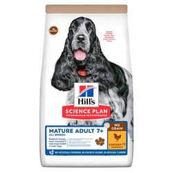 Hills - Hills No Grain Mature 7+ Tavuklu Yaşlı Tahılsız Köpek Maması 2,5 Kg