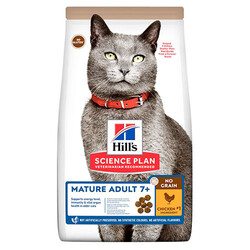 Hills - Hills No Grain Mature Adult +7 Yaşlı Tavuk Etli Tahılsız Kedi Maması 1,5 Kg