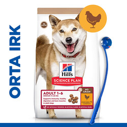 Hills - Hills No Grain Medium Tavuklu Tahılsız Köpek Maması 12 Kg + Top Fırlatıcı Oyuncak