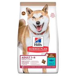 Hills - Hills No Grain Medium Ton Balıklı Tahılsız Köpek Maması 12 Kg