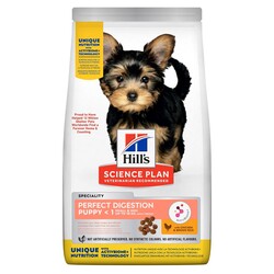 Hills - Hills Perfect Digestion Küçük Irk Yavru Tavuklu Köpek Maması 1,5 Kg