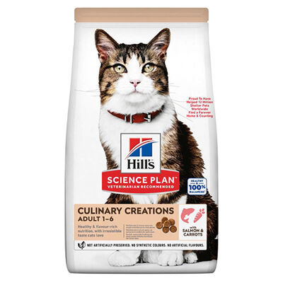 Hill's Culinary Creations Somonlu Havuçlu Kedi Maması 10 Kg