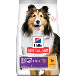 Hills - Hills Sensitive Stomach Skin Tavuklu Yetişkin Köpek Maması 2,5 Kg