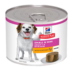 Hills - Hills Small Mini Mousse Küçük ve Mini Irk Tavuklu Yetişkin Köpek Konservesi 200 Gr