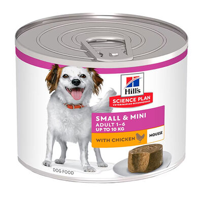 Hills Small Mini Mousse Küçük ve Mini Irk Tavuklu Yetişkin Köpek Konservesi 200 Gr