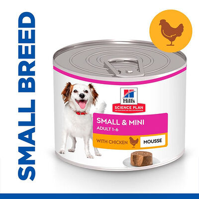 Hills Small Mini Mousse Küçük ve Mini Irk Tavuklu Yetişkin Köpek Konservesi 200 Gr