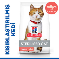 Hills Sterilised Kısırlaştırılmış Somonlu Kedi Maması 10 Kg - Thumbnail