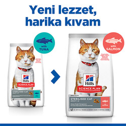 Hills Sterilised Kısırlaştırılmış Somonlu Kedi Maması 10 Kg - Thumbnail