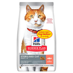 Hill's Sterilised Kısırlaştırılmış Somonlu Kedi Maması 13+2 Kg (Toplam 15 Kg) - Thumbnail