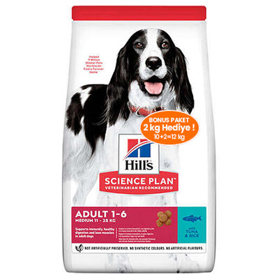 Hills Ton Balıklı Yetişkin Köpek Maması 10 + 2 Kg (Toplam 12 Kg) 