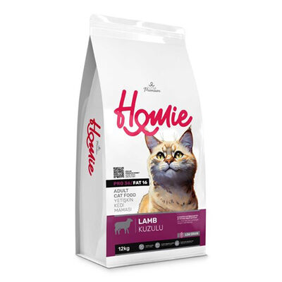 Homie Düşük Tahıllı Kuzulu Kedi Maması 12 Kg