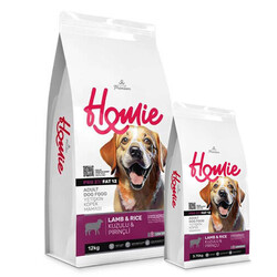 Homie - Homie Pro27 Düşük Tahıllı Kuzulu ve Pirinçli Köpek Maması 12 Kg + 3,75 Kg