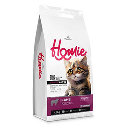 Homie - Homie Düşük Tahıllı Kuzulu Yavru ve Anne Kedi Maması 1,5 Kg