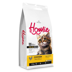 Homie - Homie Kitten Pro38 Düşük Tahıllı Tavuklu Yavru ve Anne Kedi Maması 1,5 Kg