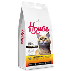 Homie - Homie Renkli Taneli Yetişkin Kedi Maması 15 Kg