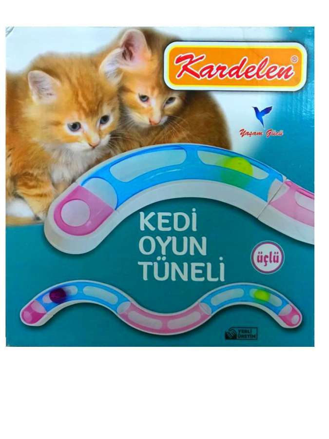 Kardelen Kedi Oyun Tüneli Kedi Oyuncağı Üçlü Kedi Oyuncakları Diğer