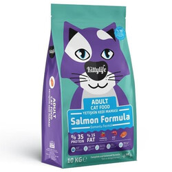 Kittylife - Kittylife Somonlu Kedi Maması 10 Kg