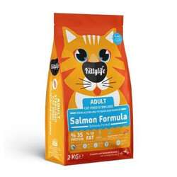 Kittylife - Kittylife Kısırlaştırılmış Somonlu Kedi Maması 2 Kg