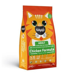 Kittylife - Kittylife Kısırlaştırılmış Tavuklu Kedi Maması 2 Kg