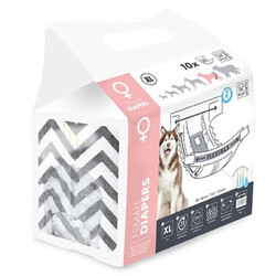 M-Pet - M-Pets Diapers Dişi Köpek Külodu XLarge 10 lu Paket