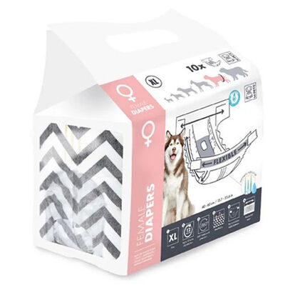 M-Pets Diapers Dişi Köpek Külodu XLarge 10 lu Paket