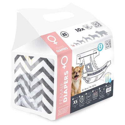 M-Pets Diapers Dişi Köpek Külot XSmall 10 lu Paket