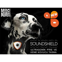 Max Molly Soundshield Ultrasonik Pire ve Kene Kovucu Tasma - Siyah - Thumbnail