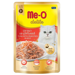 MeO - Me-O Delite Pouch Ton Balığı Ve Yengeçli Kedi Yaş Maması 70 Gr